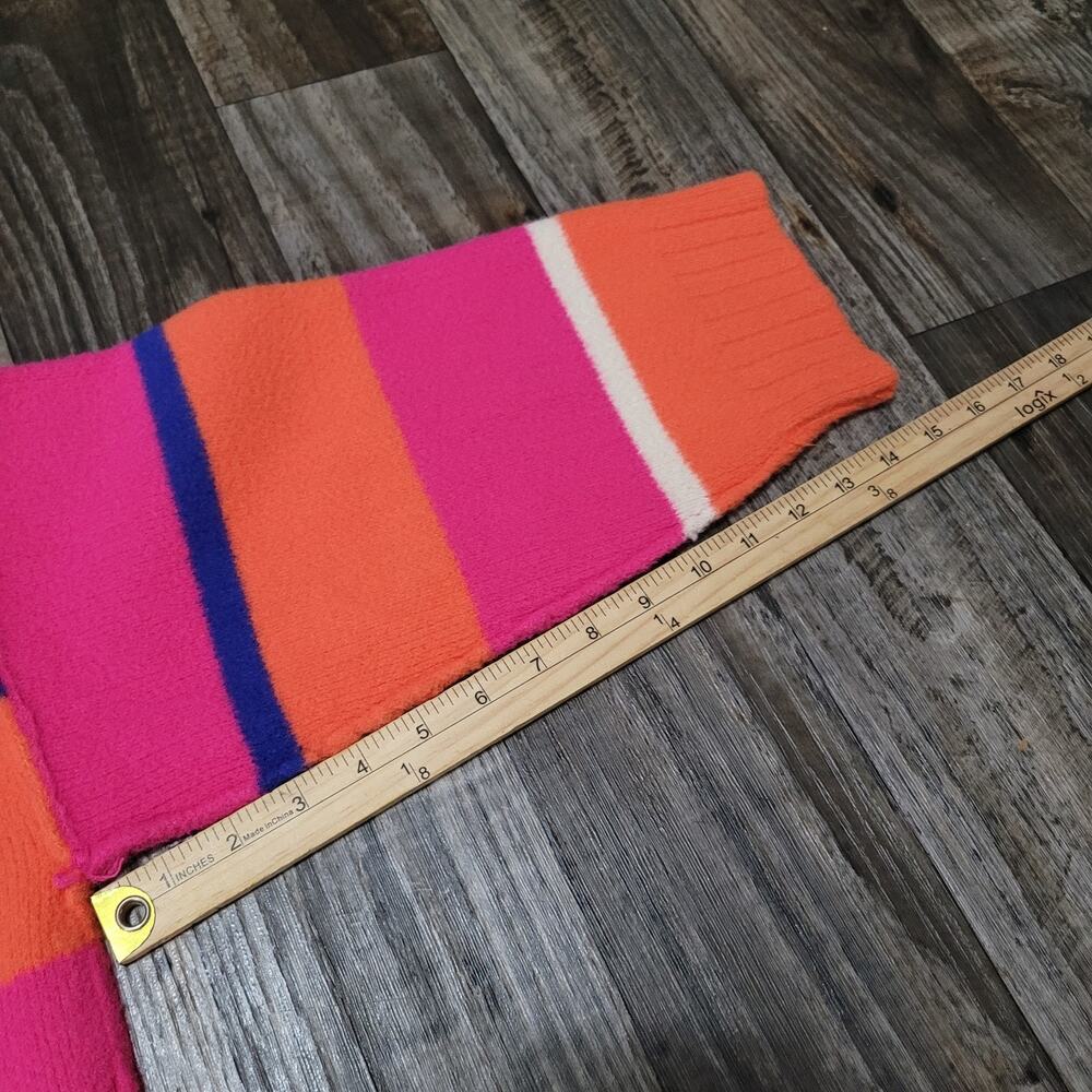 Free People Peaches Stripe Orange Pink Tunic Sweater XS (Has A Spot) - Picture 9 of 16